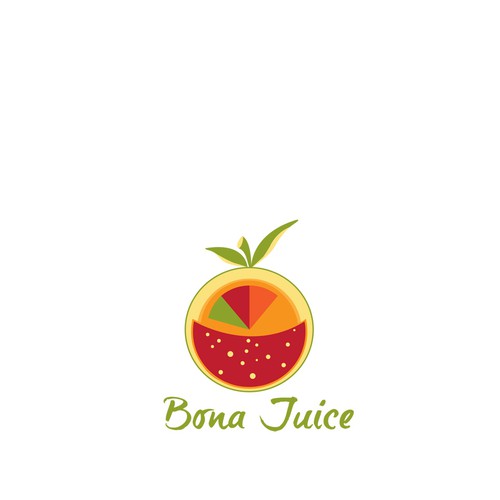 Logo for cold pressed juices  "Bona Juice"