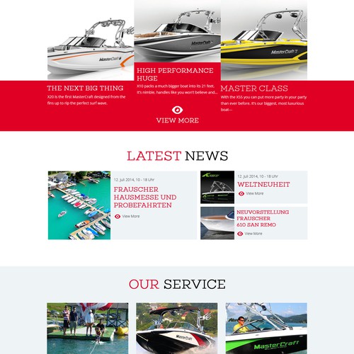 Relaunch BOAT Website (Mastercraft)