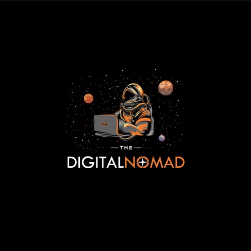 Digital Nomad Logo concept