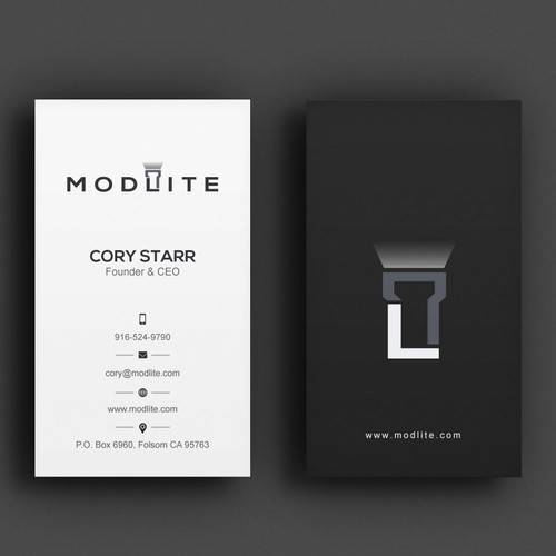 Business card contest winner