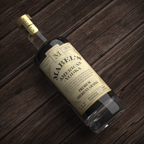Traditional Vodka Label Design