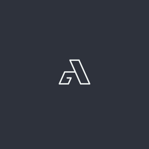 Simple and modern GA monogram