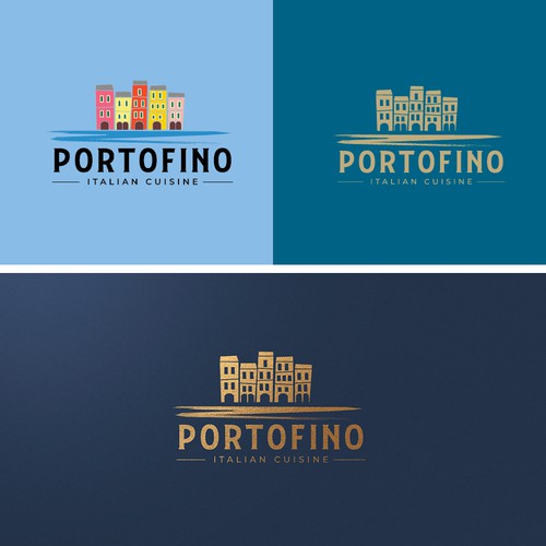 elegant and cheerful logo for an Italian cuisine restaurant