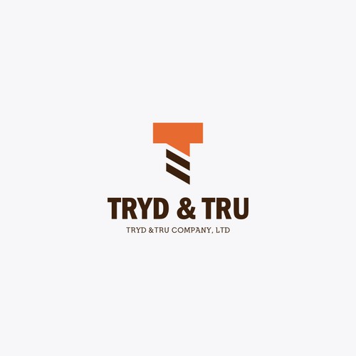 Creative logo and business card for Tryd & Tru