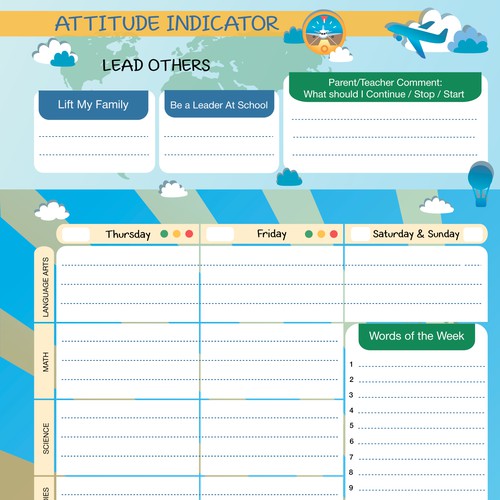 Planner for little leaders