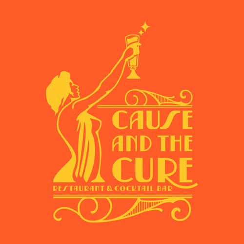 restaurant and cocktail bar logo
