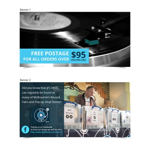 Banner Ad for Vinyl