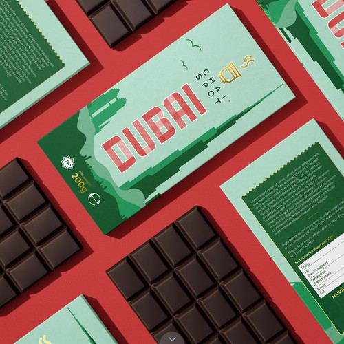 Loud yet Minimal Chocolate Bar Packaging Concept for Chai Spot