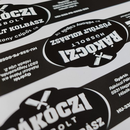 Sausage Label design