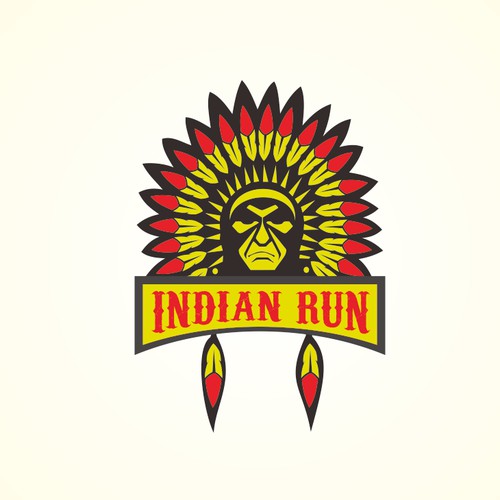Bold logo concept for Indian Run