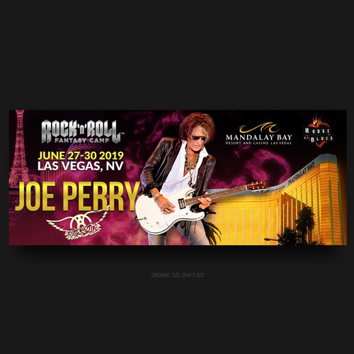 Rock and Roll Fantasy Camps ad banner