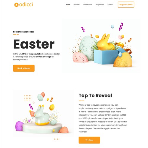 Landing page Design