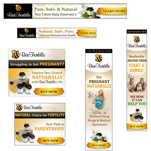 Design Banner Ads for Natural Health Company