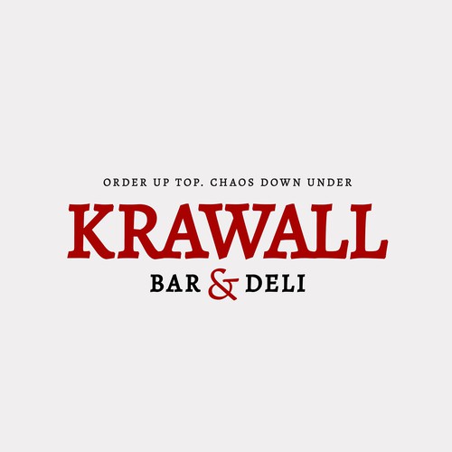 Krawall Bar & Deli Logo Design