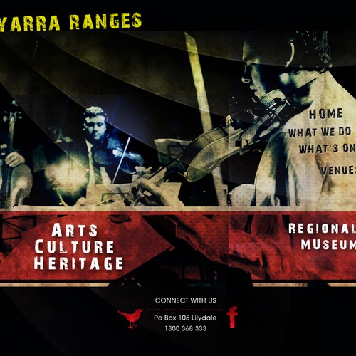 Create the next website design for Yarra Ranges Arts Culture Heritage
