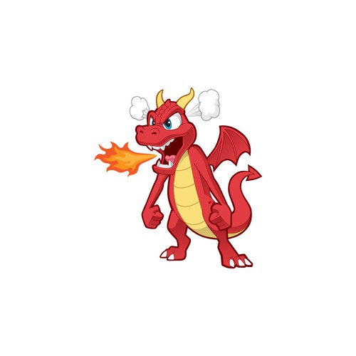 Dragon cartoon design concept