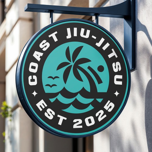 Coast Jiu Jitsu Logo Concept