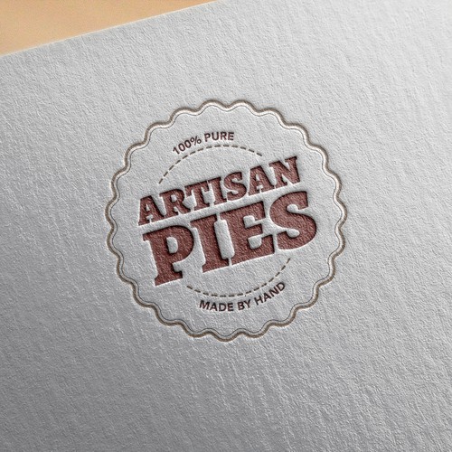 Embossed Artisan Pies Logo