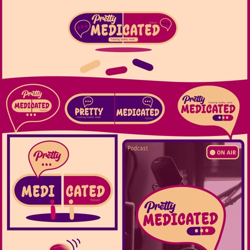 Logo design for mental health podcast