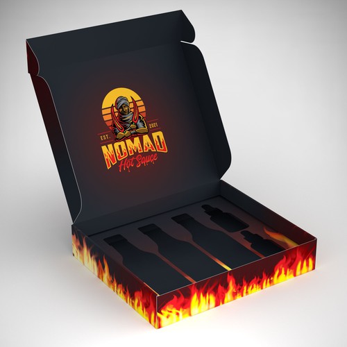 Various Hot Sauce Box
