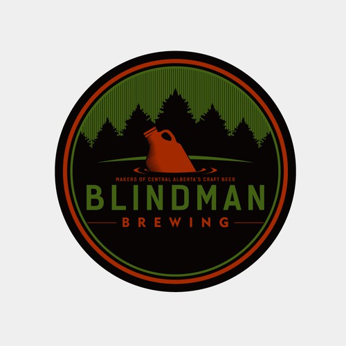 Vintage Logo Design for Blindman Brewing