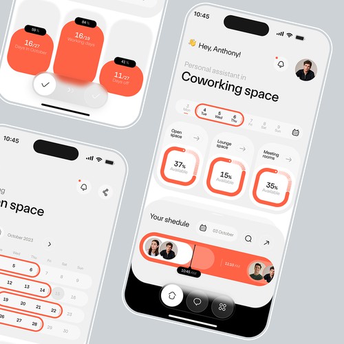 Design concept for a mobile application