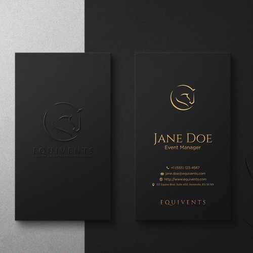 Luxury Minimalis Business Card Design for Equivents