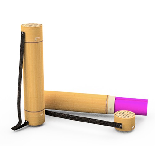 Bamboo tube for yoga mattress