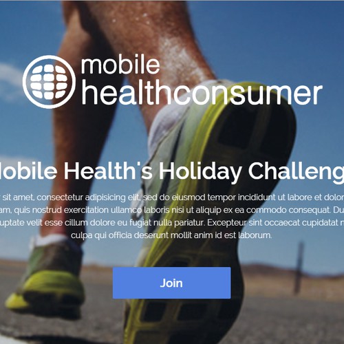 Create Mobile App Template for "Holiday Challenge"