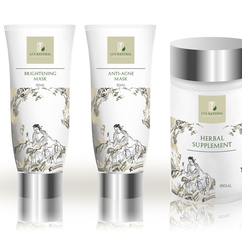 HERBAL FACE MASK needs outstanding packaging to compete with Origins and Sulwhasoo!