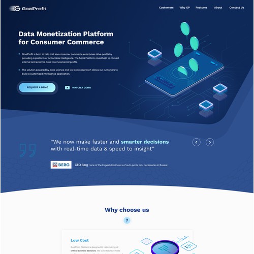 GoalProfit Landing Page