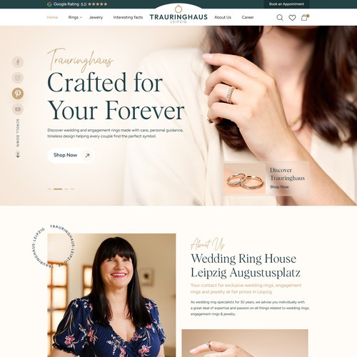 TRAURINGHAUS Website Design