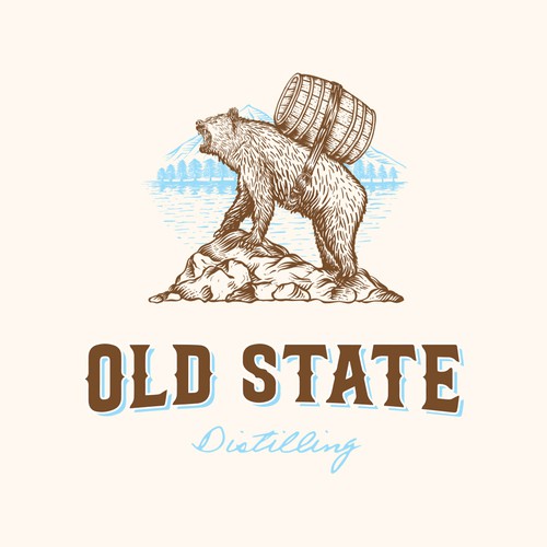 Bourbon Whiskey Logo