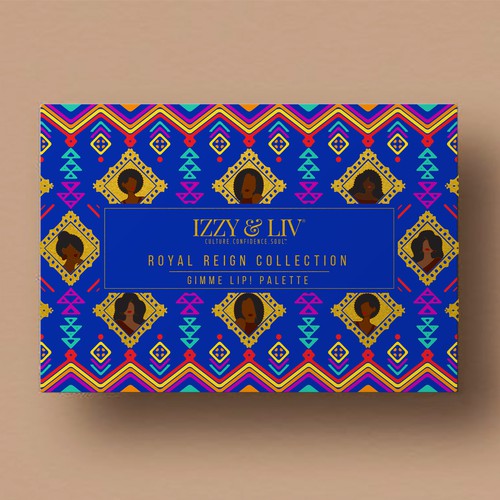 Lipstick collection box set packaging design