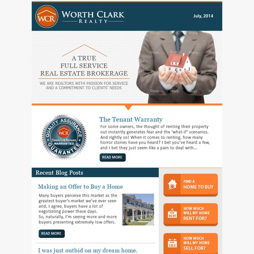 Worth Clark Realty Email Newsletter