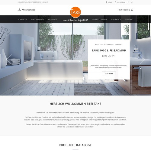 Website design for Take.