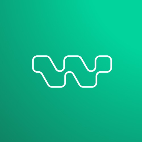 Masculine abstract  letter 'W' design