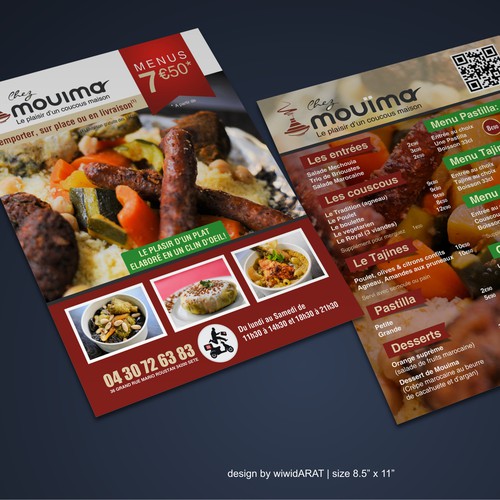 Flyers Chez Mouïma - Fastfood Marocain!!