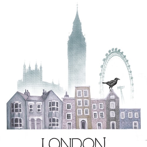 Create city themed graphics: London, Paris, Rome, and NYC for Tablet and Mobile cases