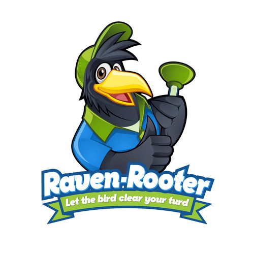 Raven Mascot Character Logo