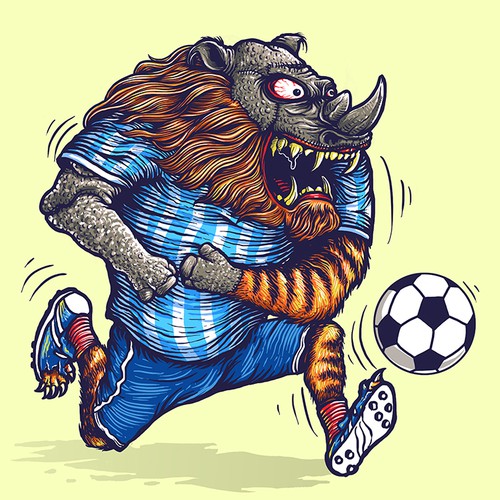 THE BEAST MASCOT! WTF!!!!! PART 1!!! Half Rhino! Half Lion! All scary!!!!!!!! HELP +ME, LLC!