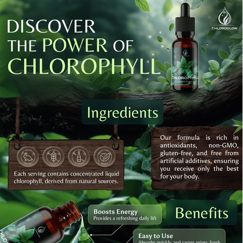 Amazon A+ Content | Amazon Listing Images | Supplement | Chlorophyll