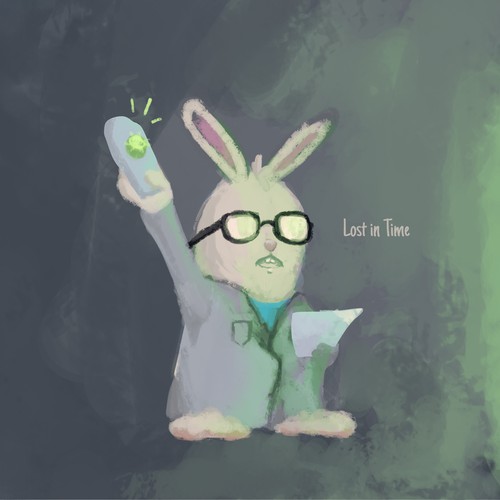 Cute Scientist Rabbit