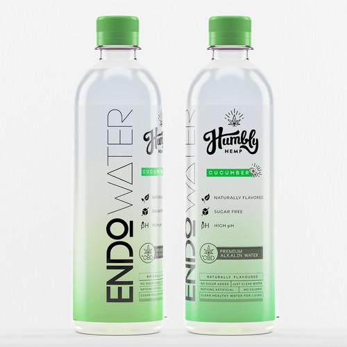 Modern Alkaline water packaging.