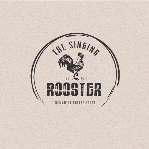 Create the next logo for The Singing Rooster