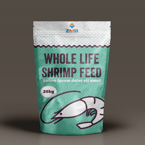 Shrimp Feed packaging