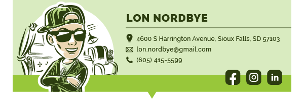 Personal Email Signature Graphic 