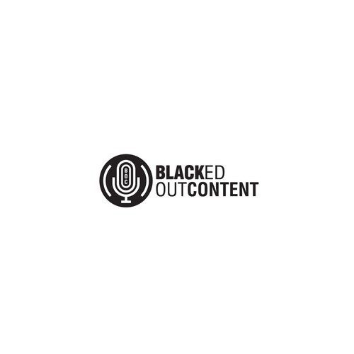 Bold logo concept for Blackedoutcontent
