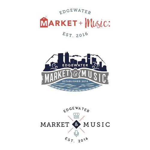 Edgewater Market and Music Logo