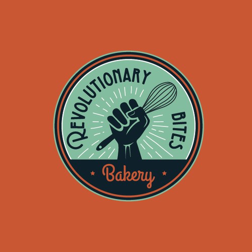 Fun retro logo for the bakery